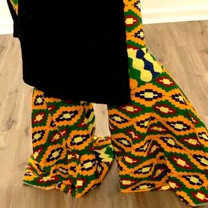 African bell bottom pants